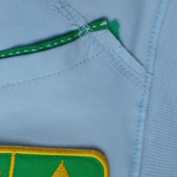 NWT Brazil Flag Warm Up Jacket Baby Blue Juniors Size XL LA Kitty - Picture 9 of 15